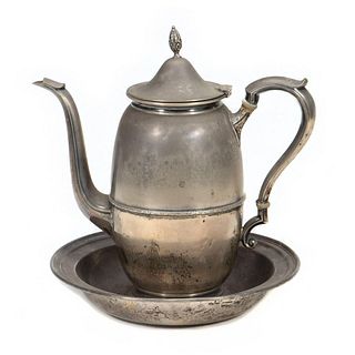 Silver Teapot and Bowl