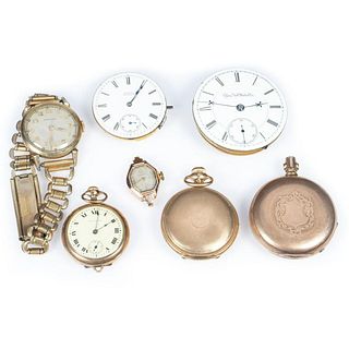 Collection of watches, watch heads and movements