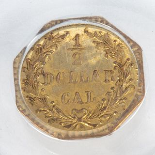 1876 US 1/2 Dollar "Large Indian Head" Octagonal Coin