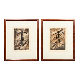 2 NONA HERSHEY, WIRE SERIES ETCHINGS 1986