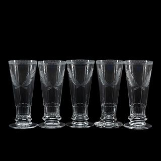 WILLIAM YEOWARD "ADRIANA" WATER GLASSES, 5PC