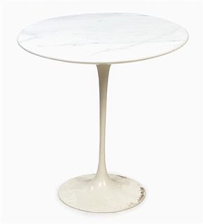 * A Tulip Table after Saarinen Height 20 x diameter 20 1/4 inches.