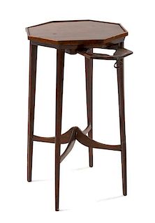 * An English Occasional Table Height 18 x width 11 inches.