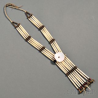 Lakota Woman's Hairpipe Necklace