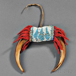 Plains Grizzly Bear Claw Amulet