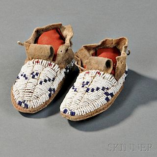 Pair of Cheyenne Infant's Moccasins
