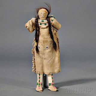 Central Plains Beaded Hide Doll
