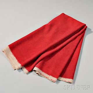 Plains Red Trade Cloth Blanket