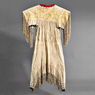Southern Cheyenne Beaded Hide Woman's Dress