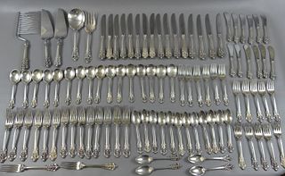 WALLACE GRAND BAROQUE STERLING FLATWARE SET 