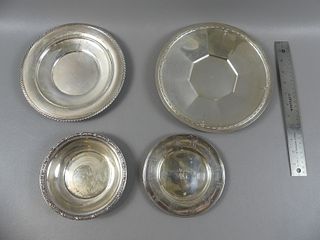 4 STERLING SILVER TRAYS