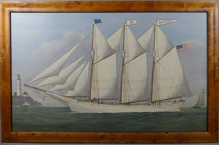 REGINALD NICKERSON NANTUCKET SHIP PORTRAIT 