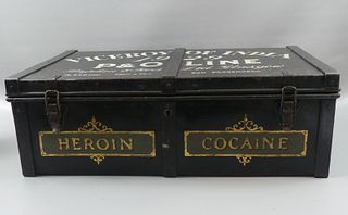 1929 SHIP MEDICAL BOX COCAINE & HEROIN