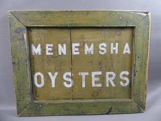 MENEMSHA OYSTERS SIGN