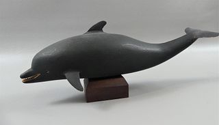 ROBERT INNIS DOLPHIN CARVING 
