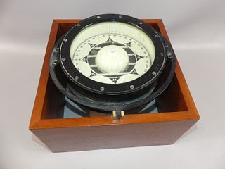 US NAVY CASED SHIP COMPASS