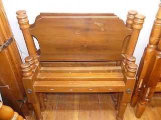 PAIR MAPLE TWIN BEDS 