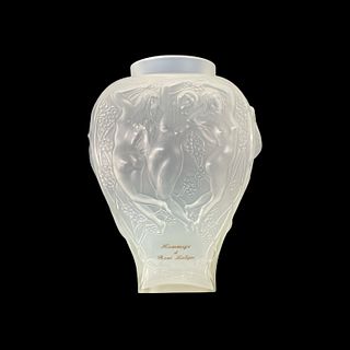 Lalique Opalescent "Hommage a Rene Lalique" Vase