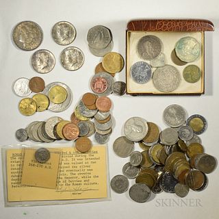 Foreign Coins, An Ancient Copper, and U.S. Coins