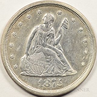 1875-S Twenty Cents, Choice About Uncirculated