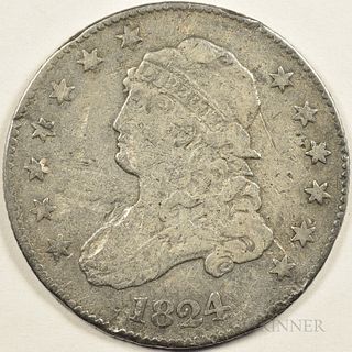 1824 Capped Bust Quarter, Net Very Fine