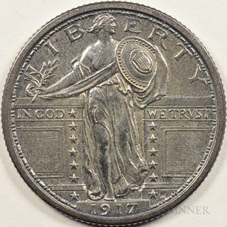 1917 Standing Liberty Quarter, Type One, MS-64 FH