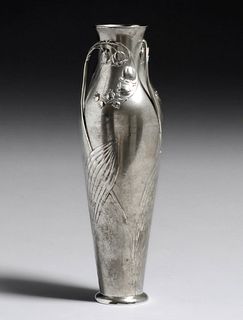 Kayserzinn #4312 Art Nouveau Pewter Vase c1905