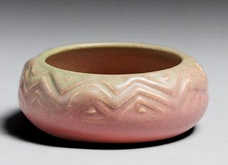 Rookwood Pottery #2215 Matte Pink Bowl 1916
