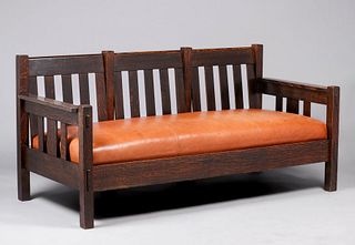 Stickley Brothers #3715 Bench Settle c1910