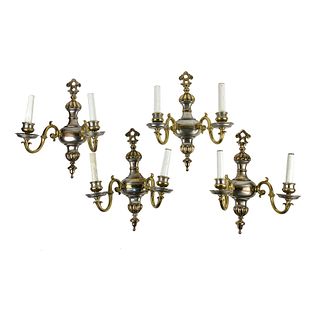 Set of Four American Caldwell Sconces