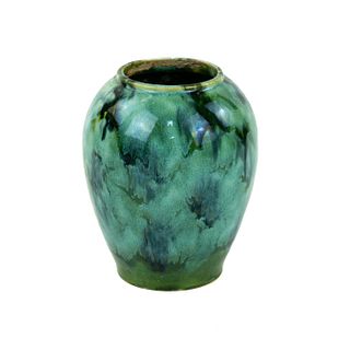 Brush McCoy Green Onyx Glaze Vase