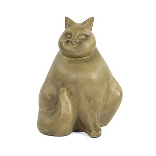 Alexsander Danel Austin Sculpture 'Fat Cat' Sculpture