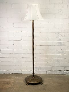 Brass Spiral Floor Lamp