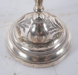 Ciborium in silver metal, 19th century
