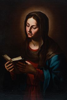 Virgin Mary Reading, 17th century Italian school, circle of Giovanni Battista Salvi, Sassoferrato (Sassoferrato, 1609-Rome, 1685)