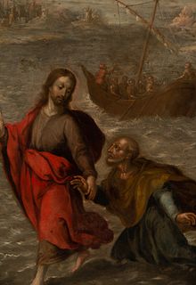 Christ Walking on the Waters, Flemish school of the 17th century