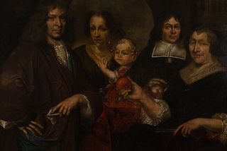 Family portrait, 17th century Flemish school