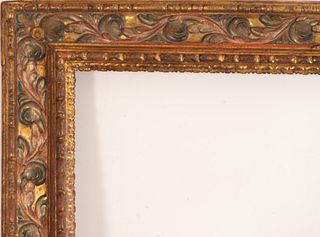 Exceptional Spanish Baroque Polychrome Frame, 17th century