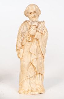 Saint Peter and Saint Paul in Ivory, Central European School, 17th century
