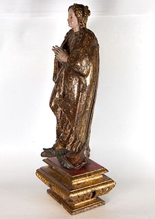 Immaculate Virgin, Hispano Flemish school of North Castile, 16th century