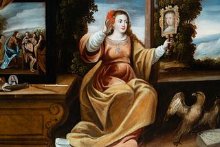 "Allegory of the Vanity", Italo-Flemish school of the XVI - XVII centuries