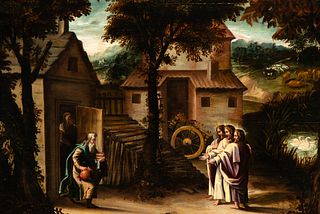 Jesus Preaching at the Well, 17th century Flemish school