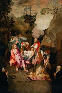 Christ on the Way to the Sepulchre, Italo Flemish school from the 17th century