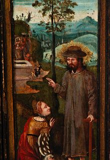 Hispano Flemish triptych, Hispano-Flemish school of the 16th century, Flemish Master active in Burgos or Palencia during the first half of the 16th ce