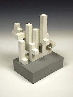 § Brian Blow (British, 1931-2009), Constructivist Wooden Sculpture, 1960 30 x 21 x 24cm (12 x 8 x 9i