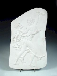 § Sir Eduardo Paolozzi RA (British, 1924-2005), Hunts Remedy, a plaster relief depicting a man fight