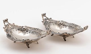 PR, TURKISH 900 SILVER ROCOCO STYLE FOOTED DISHES