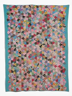 AMERICAN PATCHWORK STAR QUILT, CA 1940.