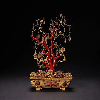 Qing: A Gold Imperial Decorative Ornament