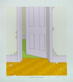 § Jeffrey Edwards (British, b. 1945) Persistent Door-Slamming; and Come In numberd 12/75 and 1/75 in
